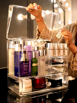 Japan imported MUJIE net red cosmetics storage box dust-proof large-capacity desktop acrylic home dressing table