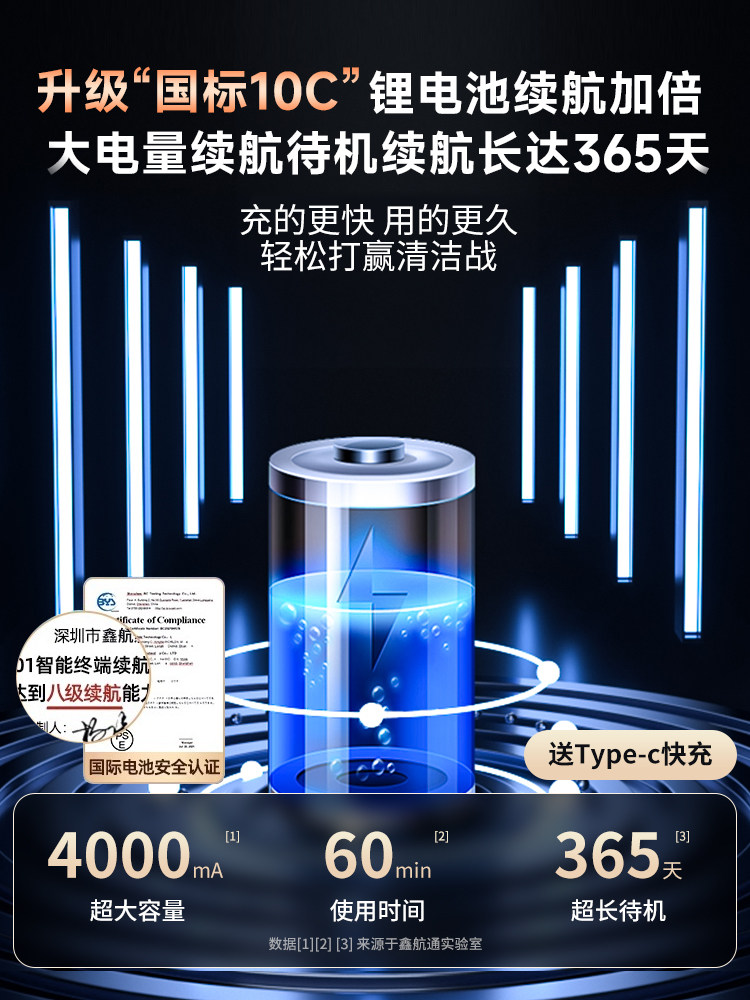 [Clearance] Car Vacuum Cleaner with Strong Suction, Wireless Charging, Small Size, Handheld for Home and Car Use, Powerful Blowing and Suction Dual-Use