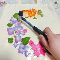 Plant rubbing tool set material package knock dyeing cloth fan canvas bag printing and dyeing tie dye rubbing diy alum