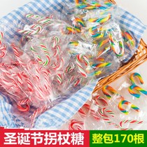Guo Yun Christmas candy creative cane cane candy umbrella handle candy bulk small crutches Christmas gift stick