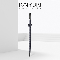 Long-handled umbrella Large oversized double straight pole umbrella Retro straight handle custom handsome business mens full body rain s umbrella