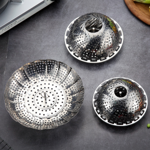 【抖音爆款】不锈钢蒸架可伸缩折叠蒸笼