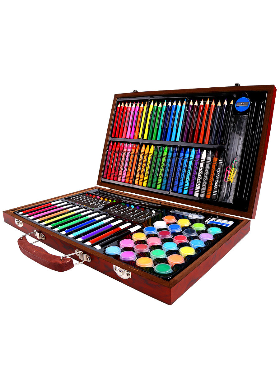 Washable non-toxic watercolor pen set Children's drawing tools Painting supplies Student brush gift box Learning stationery