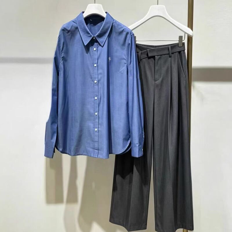 Same Style as in the Mall 2026 New Autumn Women's Fashion Shirt + Casual Pants 1H7120871/1H8250751