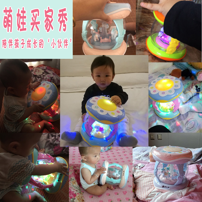 Movable treasure Music hand clap drum children early education beat drum 1 year old 0-6-12 months 3 baby educational toy