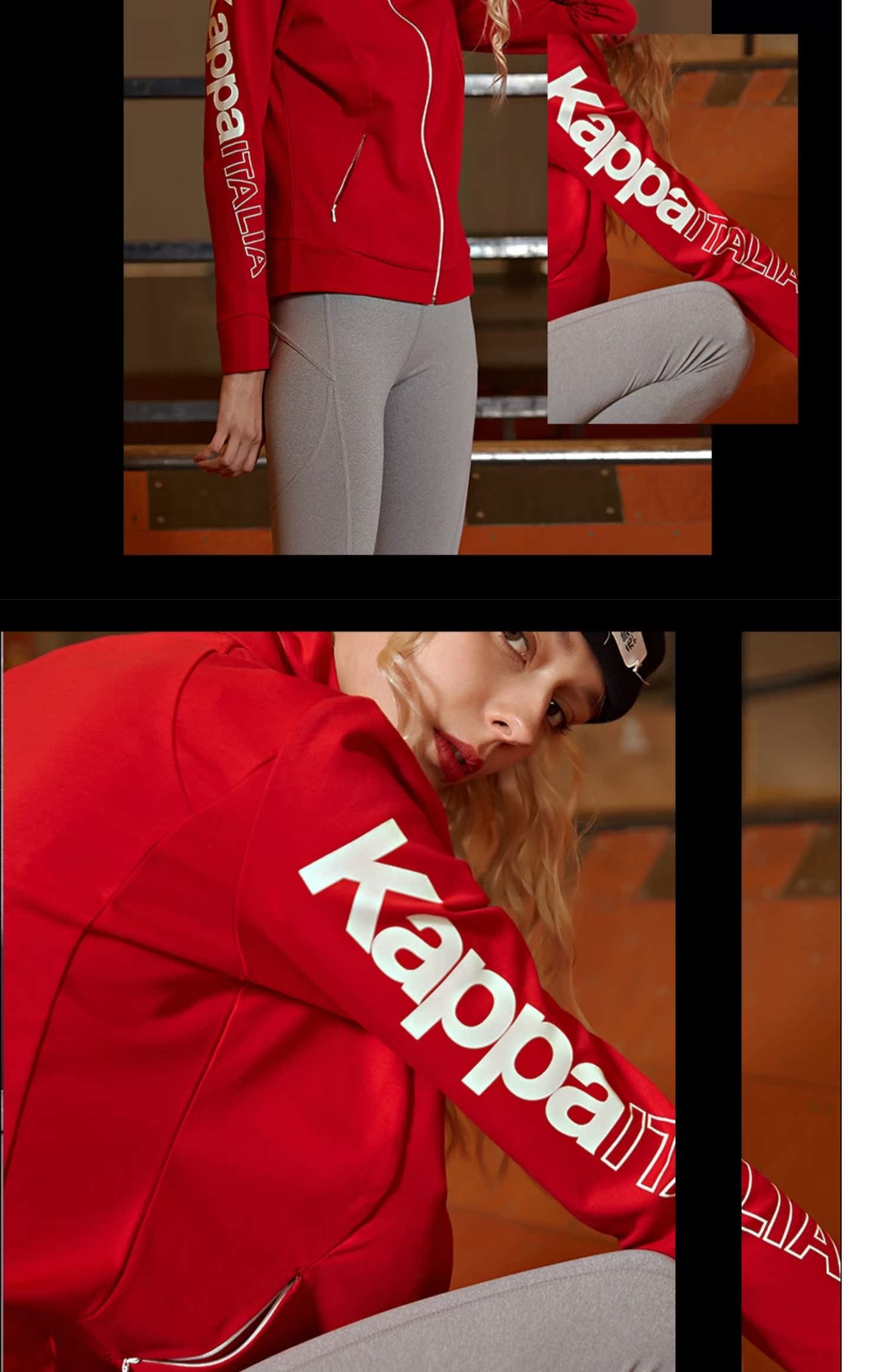 Áo len thể thao nữ KAPPA Áo khoác thể thao nữ Kappa Áo len dệt kim giản dị | K0822WK07 - Thể thao lông cừu / jumper áo thun nữ tay dài