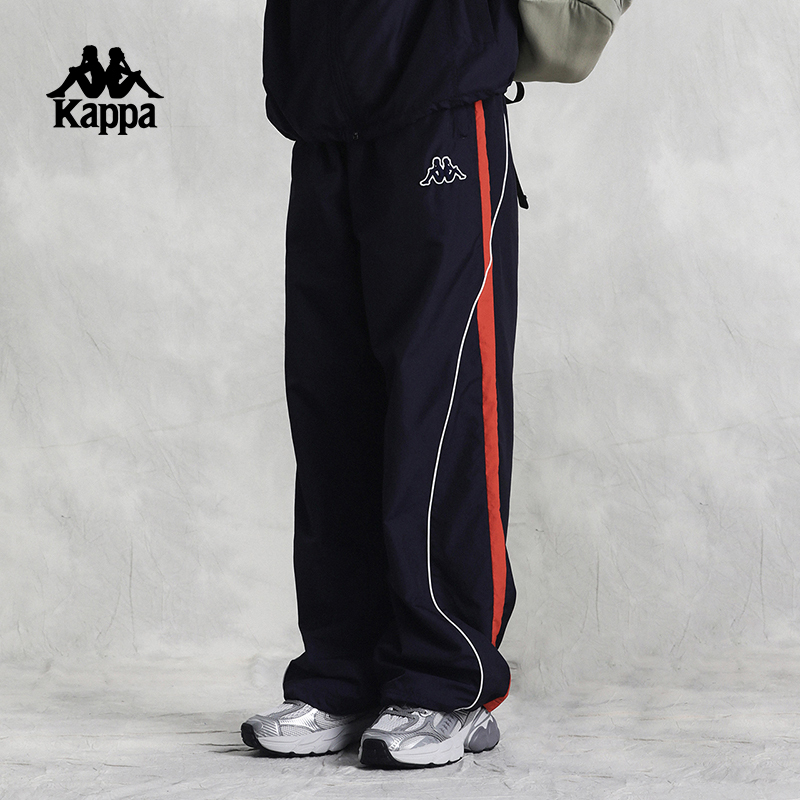 Kappa Men's Sports Pants 2026 New Color-Blocking Loose Casual Pants Trendy Kappa Men's Sports Pants 2026 New Color-Blocking Loose Casual Pants Trendy