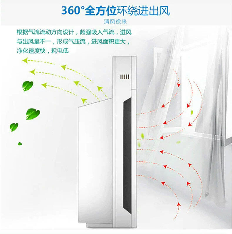 Очиститель воздуха 空气净化器家用除甲醛办公室氧吧雾霾粉尘室内智能触摸屏祛二手烟