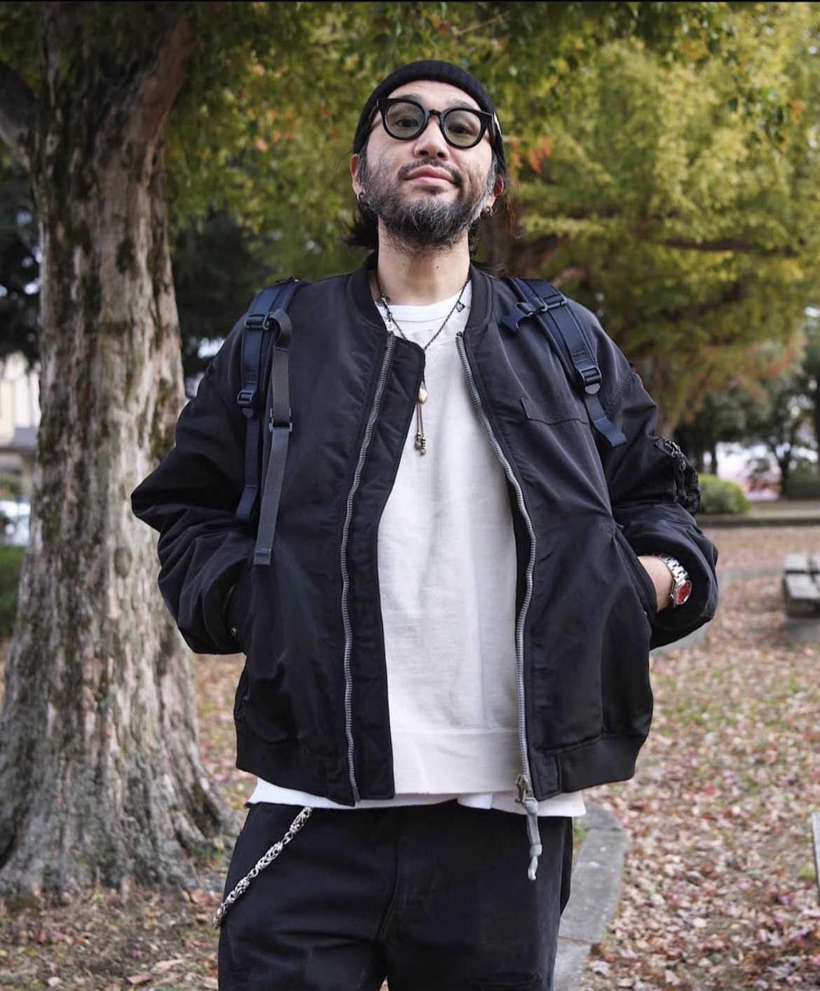 visvim ブラック MA-1 フライトジャケット