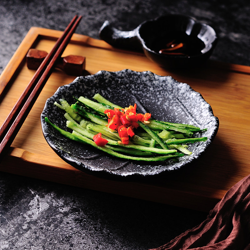 Japanese-style odd-shaped small plate set net red tableware Good-looking household plate Soy sauce plate Creative net red plate