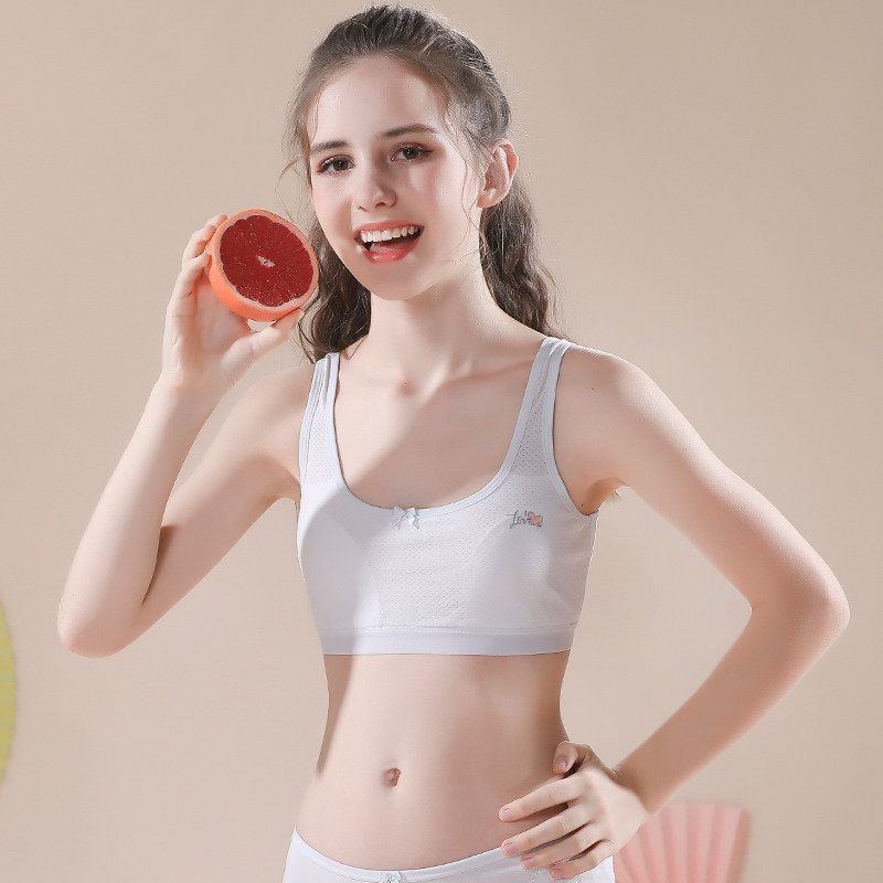 Modal girls underwear cotton 9-13-15 year old student girl bra girl breathable vest