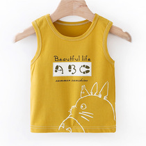 Baby little vest Summer sleeveless blouses thin pure cotton baby 0-3-year-old girl 6 young children wearing boy vests