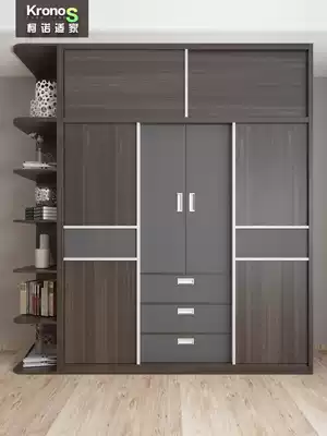 Konosijia Nordic wardrobe sliding door large-capacity combination sliding door wardrobe bedroom assembly customization modern simplicity