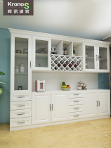 Konosijia wine cabinet European-style locker combination living room cabinet white dining side cabinet wall dining room cabinet household