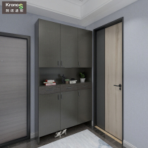 Solid wood household foyer cabinet large-capacity multi-function storage cabinet porch cabinet modern simple door shoe cabinet can be customized