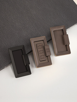 Wardrobe concealed handle all copper brass black concealed hidden drawer simple small handle antique door handle flat plate