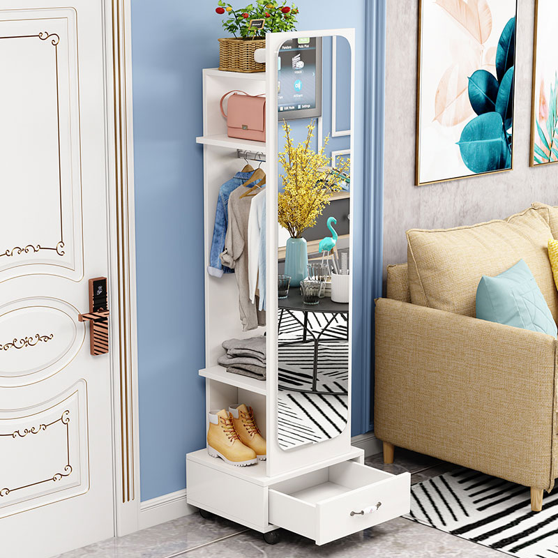 full body mirror full body floor mirror minimalist home mobile living room storage cabinet bedroom swivel multifunction full body mirror
