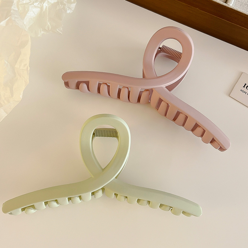 images 20:Superlarge hair clamp female 2023 new hair volume multiple hair clip high-sense head shark clip headdress