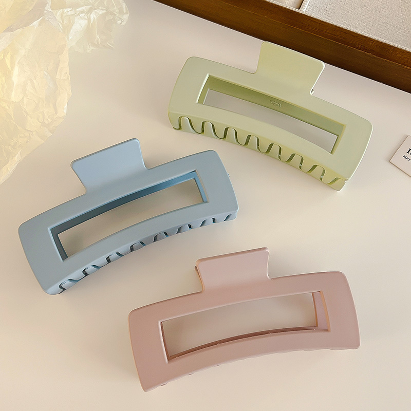 images 0:Superlarge hair clamp female 2023 new hair volume multiple hair clip high-sense head shark clip headdress