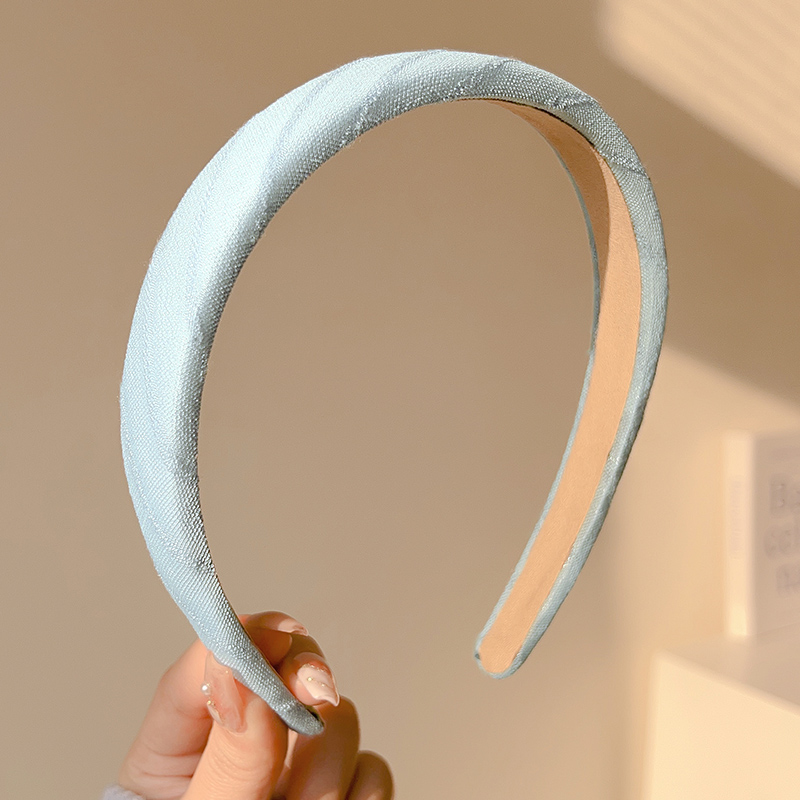images 16:Mori's high-cranial blue hair hoop female 2023 new lily departure bundle gas wash face hair stamped hair hoop