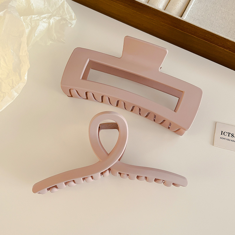 images 30:Superlarge hair clamp female 2023 new hair volume multiple hair clip high-sense head shark clip headdress