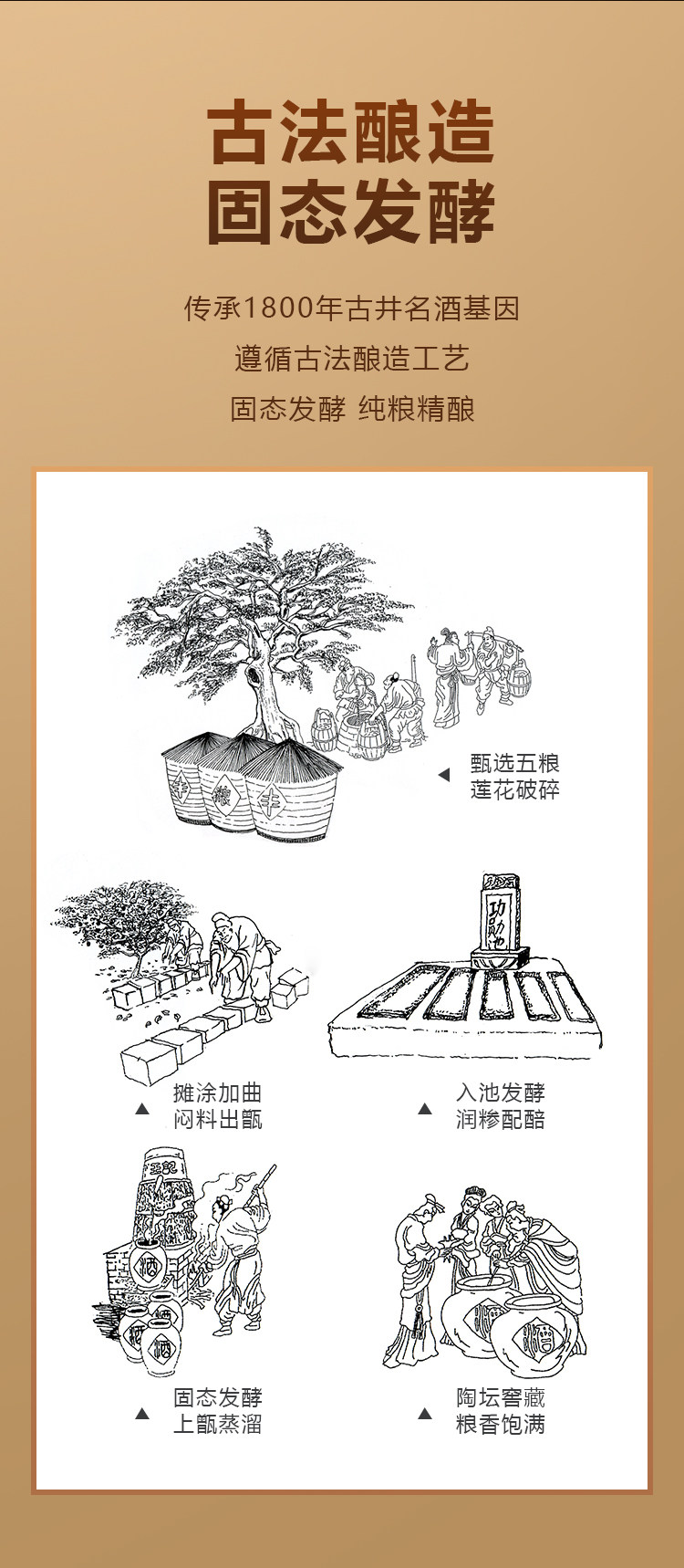 古井贡酒旗下 古井罍酒 50年窖龄 50度纯粮浓香型白酒 500ml*2瓶 图4