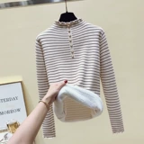 Брендовый демисезонный флисовый бархатный свитер