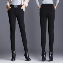 Special size womens pants fat mm autumn and winter leggings small feet elastic Slim Magic pants outside wear 200kg fat increase