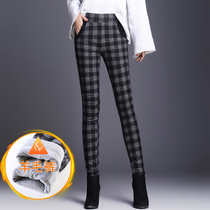 Mother warm wool pants female fat mother 200kg fat increase leggings Winter fattening size cotton pants