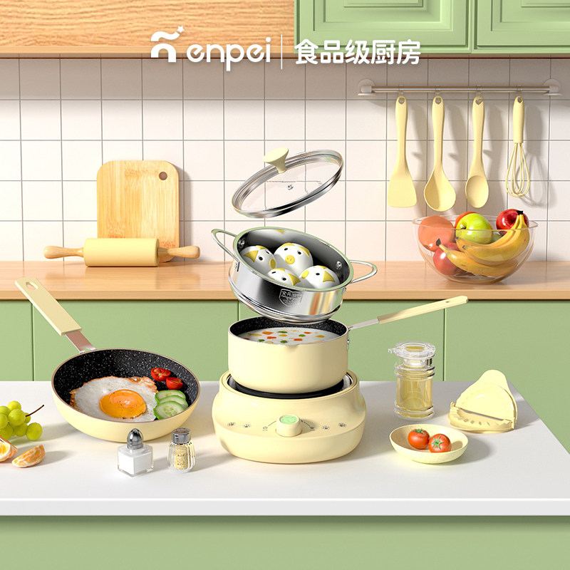 Mini Kitchen Real Cooking Set Food and Play Children's Birthday Gift Boys and Girls Play House Wine Educational Cooking Toys