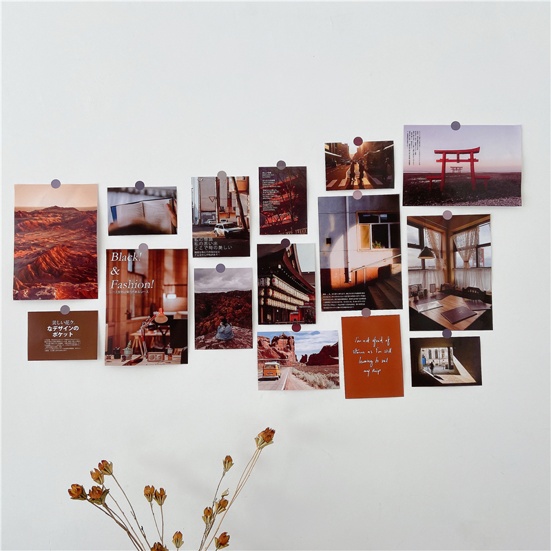 Rich ins wind wall decoration stickers card hand account bedroom dormitory poster background wall posing art photos