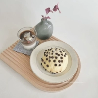 Одиночная деревянная тарелка эллипса