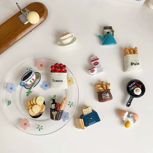 Брендовый трехмерный креативный магнитный магнит на холодильник, реалистичный сильный магнит, в 3d формате, хлеб