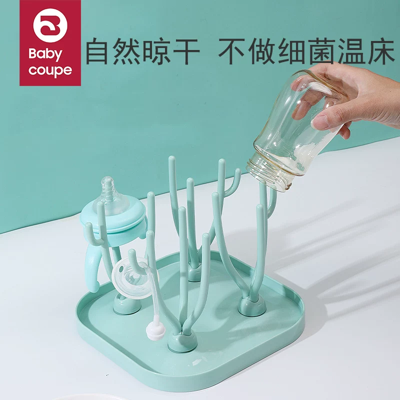 Bottle detergent, children's drying rack with glass