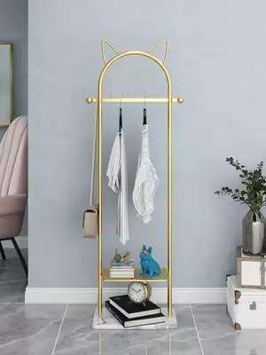 Nordic coat rack hanger bedroom light luxury home living room hanging clothes shelf simple modern floor hanging bag rack