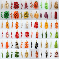 Simulation fake fish garlic corn pepper potato peanut carrot vegetable fruit farmhouse Xiangchuan dish decoration pendant