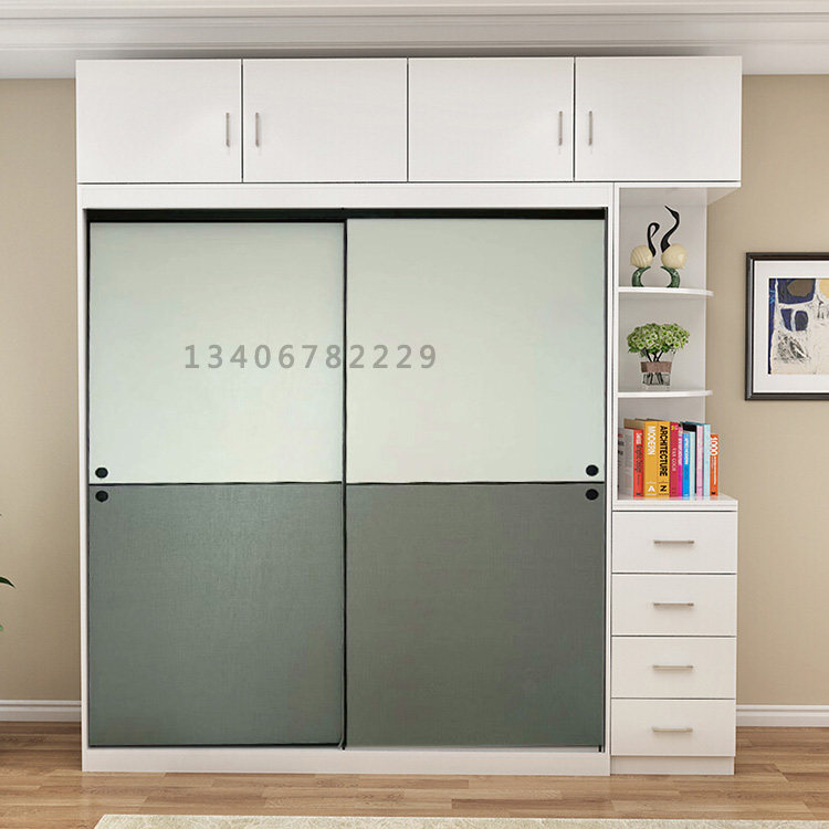 Wardrobe sliding door custom modern minimalist environmental protection cloakroom furniture new home bedroom sliding door wardrobe sliding door
