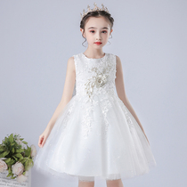 Girls Princess Skirt Skirt Dress Childrens Performance Kindergarten Festival Host Chorus Dance Costume Summer