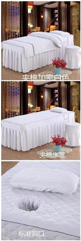 Thẩm mỹ viện massage ga trải giường có lỗ gội đầu ga trải giường massage một mảnh ga trải giường trong tấm mát xa salon mở lỗ - Trang bị tấm