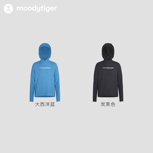 moodytiger Детский весенний лонгслив для мальчиков, спортивная толстовка с капюшоном, подходит для подростков