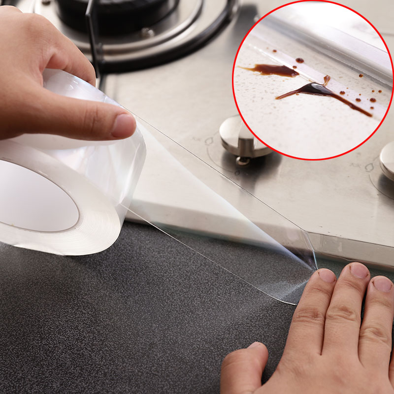 Kitchen Sink Waterproof patch pool Mildew Transparent Adhesive Tape Beauty Stitch With Wall Corner Slit Bathroom Gland Strip Toilet Sticker-Taobao