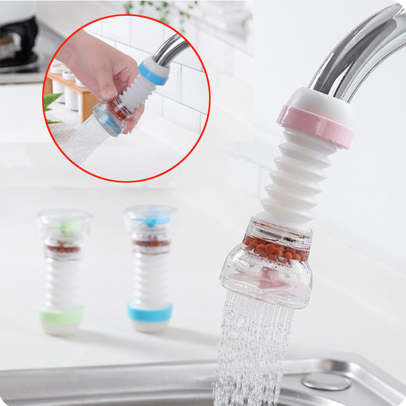 Creative kitchen faucet splash-proof faucet filter extender rotatable tap water shower water-saving water filter