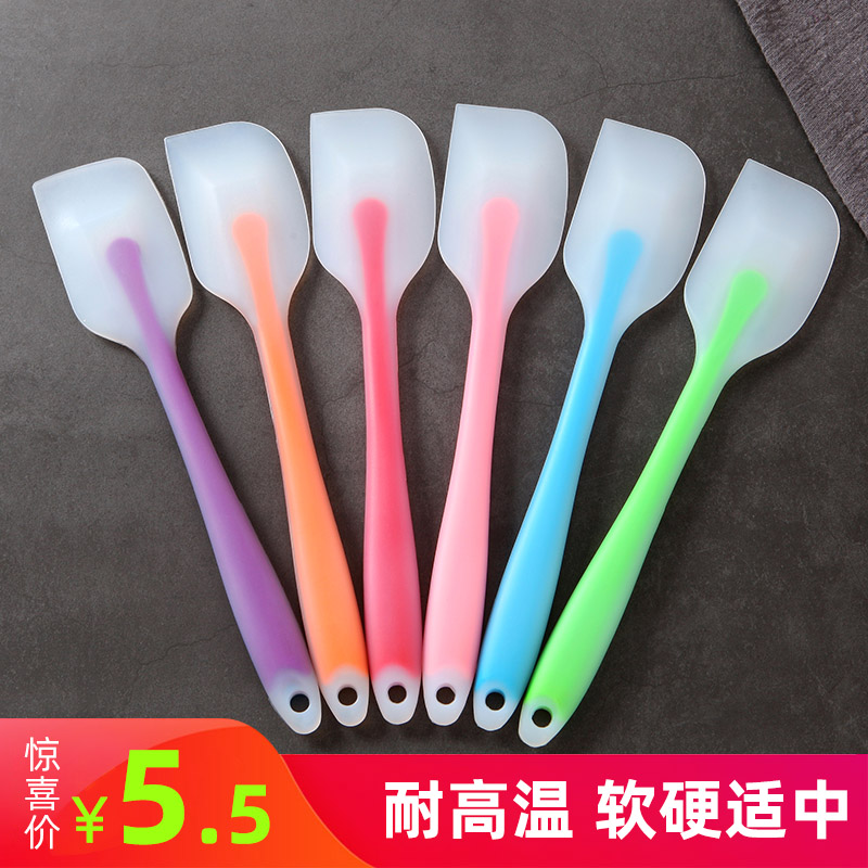Silicone Scraper Baking Tool High Temperature Resistant Integrated Cake Cream Wipe Knife Large Spade Knife Rubber Stirring Squeegee