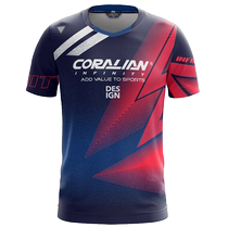 Kolian Korean badminton uniform summer new mens and womens short-sleeved couple team uniform breathable quick-drying sportswear suit