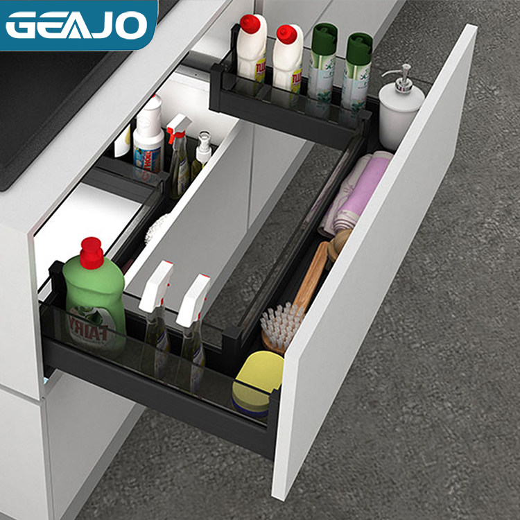 Dent wise GEAJO sink Furnace Bench Pull Basket Sink Drop Basket Sink Drawer Sink Lower Shelf U Type Pull Basket