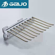 Ji GEAJO wardrobe top-mounted side damping telescopic push-pull pylon rack for household multifunctional hardware accessories