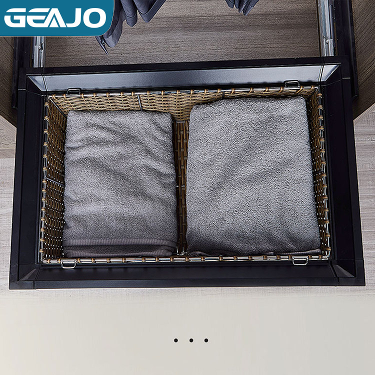 Dent wise GEAJO wardrobe pull basket imitation chine basket containing basket telescopic cloakroom containing basket clothing overall cabinet nevine basket