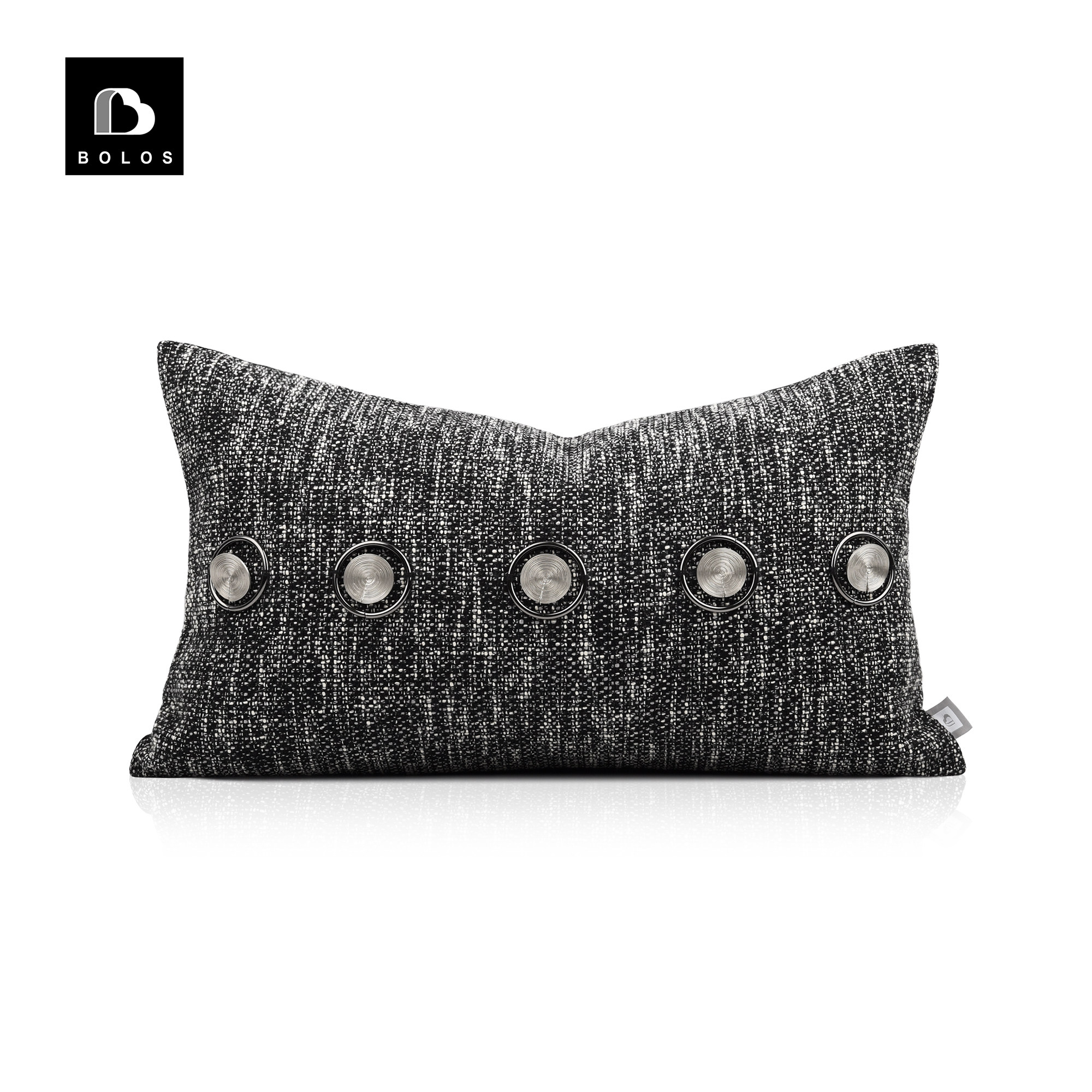 Light luxury sample room black ash pillow Italian minimalist designer Harbour Living Room sofa with pillow cushion