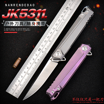 S35VN steel folding knife World name knife Carry-on Knife Outdoor Cutter body-proof portable bearing titanium alloy small knife