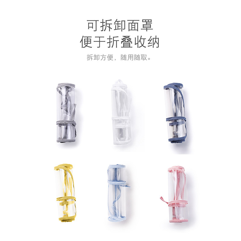 Children's protective face mask anti-droplet hood isolation anti-saliva with fisherman hat peaked cap detachable mask